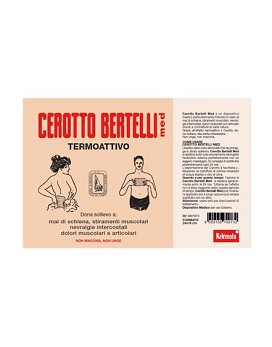 Cerotto Bertelli Med - Termoattivo Formato Grande 1 parche 24x16 cm - KELEMATA