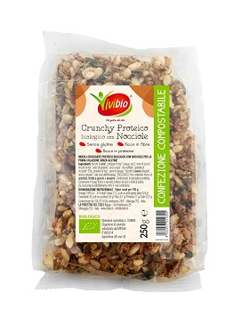 Crunchy Proteico Bio con Nocciole 250 grammes - VIVIBIO
