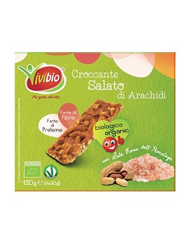 Croccante Salato di Arachidi 4 snack da 30 grammi - VIVIBIO