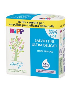 Baby - Salviettine Ultra Delicate 4 x 52 salviettine - HIPP