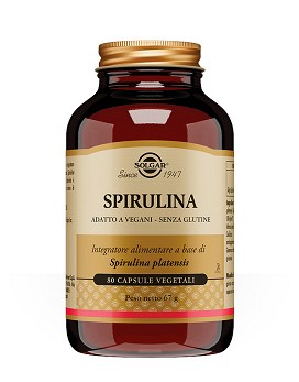 Spirulina 80 capsules végétariennes - SOLGAR