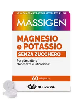 Magnesio e Potassio Senza Zucchero 60 comprimés - MASSIGEN
