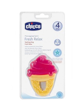 Massaggiagengive Fresh Relax 4 Mesi+ 1 gelb/roter Beißring - CHICCO