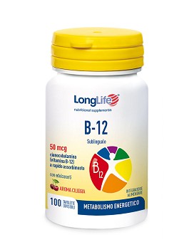 B-12 Sublingual 50mcg 100 comprimidos - LONG LIFE