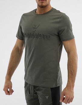 Man T-Shirt Embossed Color: Gris - YAMAMOTO OUTFIT
