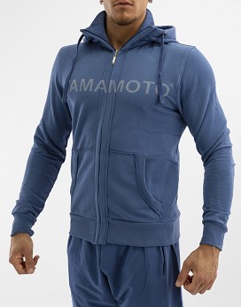 Sweatshirt Zip Color: Navy - YAMAMOTO OUTFIT