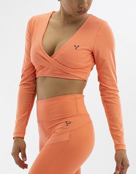 Lady Top Long Sleeve Coral - YAMAMOTO OUTFIT