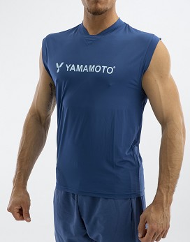 Man Basketball Singlet Marine - YAMAMOTO OUTFIT