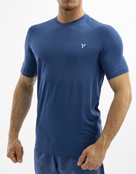Man T-shirt Color: Azul marino - YAMAMOTO OUTFIT