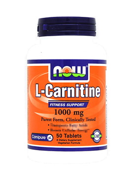 L-Carnitine 1000mg 50 comprimés - NOW FOODS