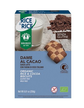 Rice & Rice - Dame Rice Biscuits with Cocoa Gluten Free 250 Gramm - PROBIOS