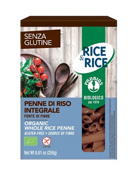 Rice & Rice - Penne di riso integrale senza glutine 250 grammi - PROBIOS