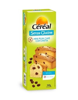 Sans Gluten - Mini Plum Cake avec Raisins 6 snack de 40 grammes - CÉRÉAL