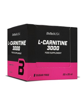 L-Carnitine 3000 20 ampoules of 25ml - BIOTECH USA