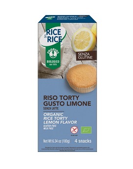 Rice & Rice - Riso Torty al Limone 4 snack da 45 grammi - PROBIOS