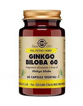 Ginkgo Biloba 60 60 vegetarian capsules - SOLGAR