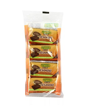 Choco Sesamini - Sesamini al Cioccolato 4 snack da 27 grammi - RAPUNZEL