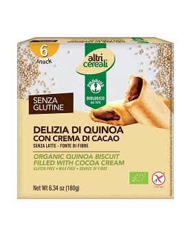 Altri Cereali - Quinoa Biscuit Filled with Cocoa Cream 6 snacks of 30 grams - PROBIOS