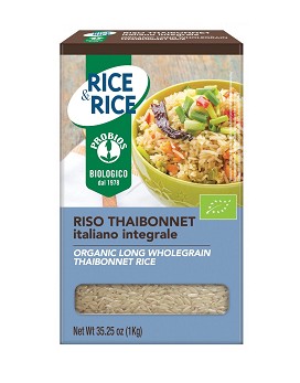 Rice & Rice - Riz Complet Grain Long- Thaibonnet 1000 grammes - PROBIOS