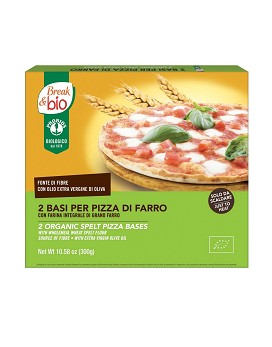 Break & Bio - 2 Spelt Pizza Bases 300 grams - PROBIOS