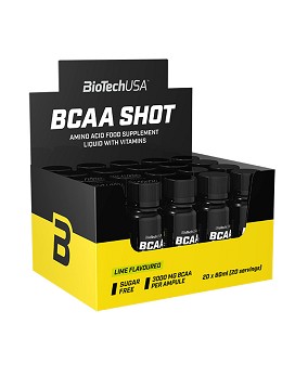 BCAA Shot 20 flacons de 60ml - BIOTECH USA