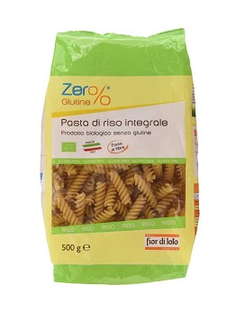 Zero% Gluten - Brown Rice Flour Fusilli 500 grams - FIOR DI LOTO