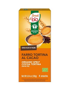 Break & Bio - Pastel de Espelta al Cacao 4 snack de 45 gramos - PROBIOS
