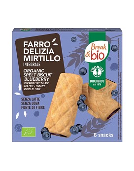 Break & Bio - Galletas de Farro Rellenas de Arándanos 6 snack de 30 gramos - PROBIOS