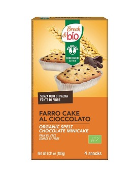 Break & Bio - Farro Cake al Cioccolato 4 snack da 45 grammi - PROBIOS