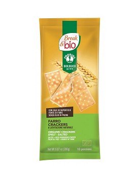 Break & Bio - Crackers de Espelta con Levadura Natural 10 paquetes de 28 gramos - PROBIOS