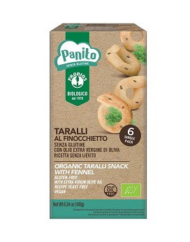 Panito - Taralli con Hinojo Sin Gluten 6 paquetes de 30 gramos - PROBIOS