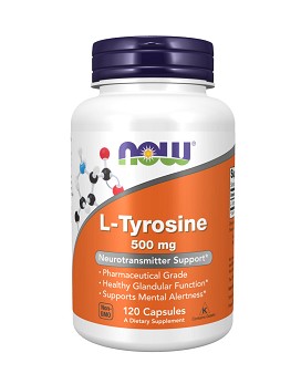 L-Tyrosine 500mg 120 cápsulas - NOW FOODS