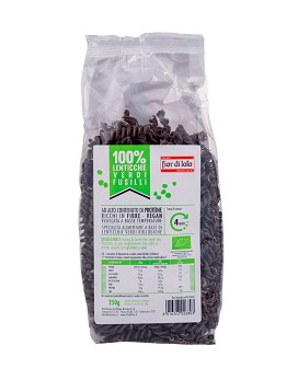 100% Green Lentils Fusilli 250 grams - FIOR DI LOTO