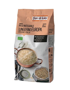 Organic Europe Long Fine Brown Rice 1000 grams - FIOR DI LOTO