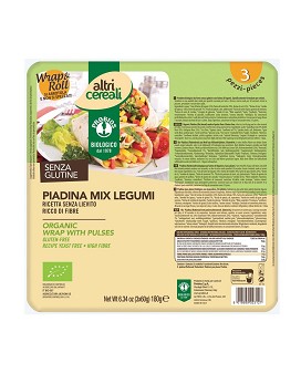 Altri Cereali - Piadina au Farine de Légumes 3 flatbreads de 60 grammes - PROBIOS