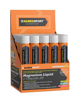 Magnesium Liquid + Vitamin B6 20 flacons de 25ml - NAMED SPORT