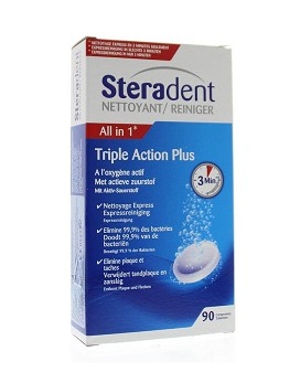Steradent Triple Action Plus 90 comprimidos - STERADENT