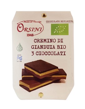 Cremino di Gianduia Bio 3 Cioccolati 110 grammes - ORSINI