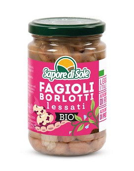 Fagioli Borlotti Lessati 300 grammes - SAPORE DI SOLE