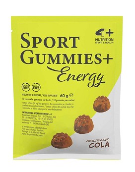 Sport Gummies+ Energy 1 paquete de 60 gramos - 4+ NUTRITION