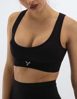 Fitness Top Farbe: Schwarz - YAMAMOTO OUTFIT