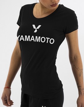Lady T-Shirt Crew Neck 145 OE Colour: Black - YAMAMOTO OUTFIT