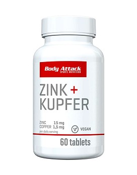 Zinc+Copper 60 comprimés - BODY ATTACK