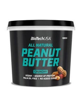 Peanut Butter Crunchy 1000 gramm - BIOTECH USA