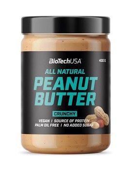 Peanut Butter Crunchy 400 grams - BIOTECH USA