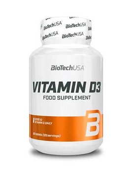 Vitamin D3 120 tablets - BIOTECH USA