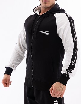 Man Hooded Sweatshirt Yamamoto® Team Colour: Black - YAMAMOTO OUTFIT