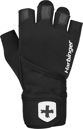 Pro WristWrap Gloves New Farbe: Schwarz - HARBINGER