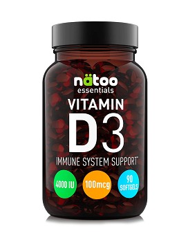 Essentials - Vitamin D3 4000 UI 90 softgels - NATOO