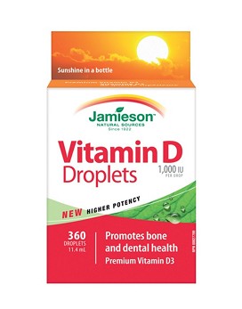 Vitamine D Gouttelettes 11,4ml - 360 gouttelettes - JAMIESON